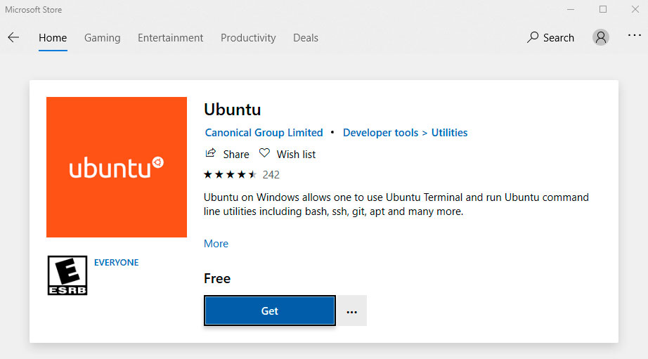 ubuntu linux para windows